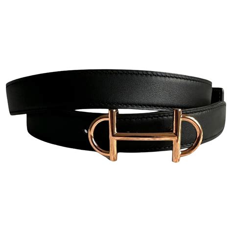 Gamma belt buckle & Reversible leather strap 24 mm